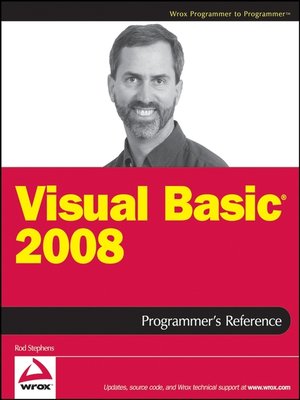 cover image of Visual Basic 2008 Programmer's Reference